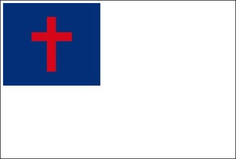 nylon christian flag