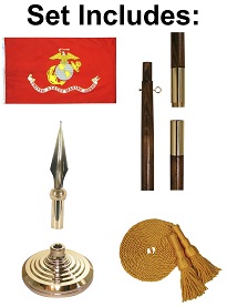 marine corps indoor flag sets