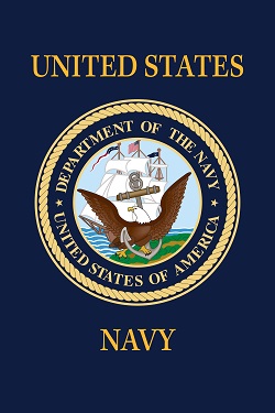 Navy Garden Flag