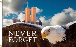 remember 9/11 eagle flag