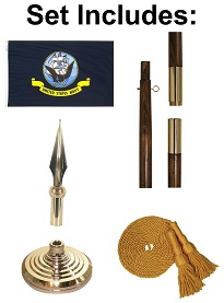 navy indoor flag set