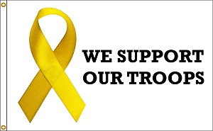 support our troops ribbon flag