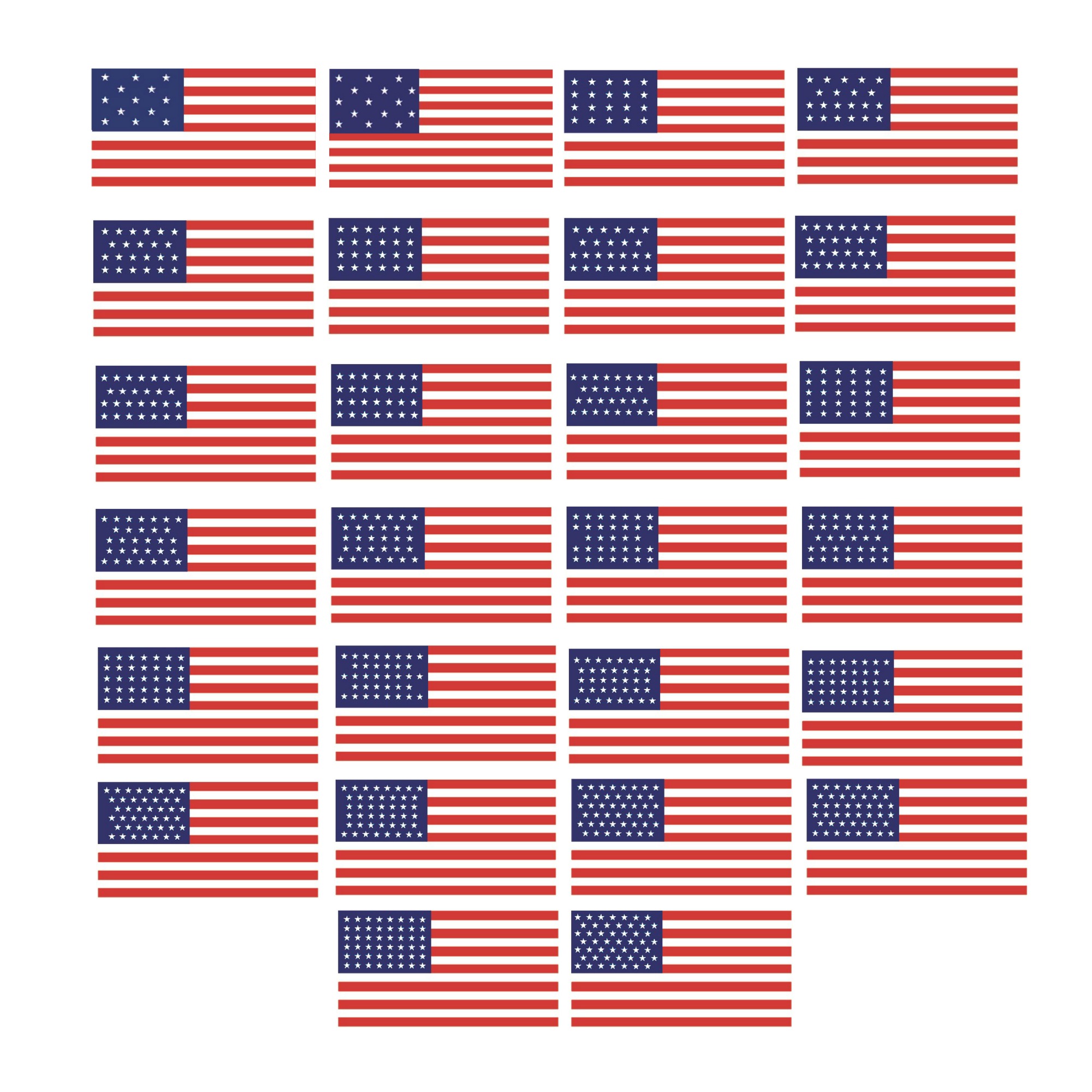 13 star american flag