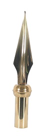 brass staff spear indoor flagpole ornament