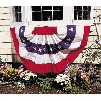 pleated full fan with stars