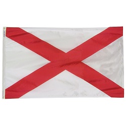 2' X 3' Nylon Alabama State Flag