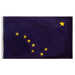 5' X 8' Polyester Alaska State Flag