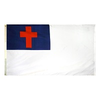 3' X 5' Nylon Outdoor Christian Flag