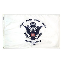12" X 18" Nylon Coast Guard Flag