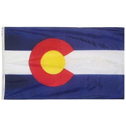 5'X 8' Nylon Colorado State Flag