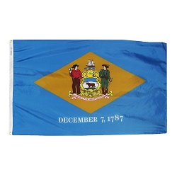 3' X 5' Polyester Delaware State Flag