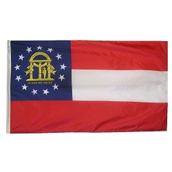 5' X 8' Polyester Georgia State Flag