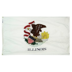 3' X 5' Nylon Illinois State Flag