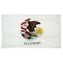 6' X 10' Nylon Illinois State Flag