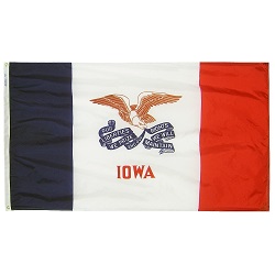 2' X 3' Nylon Iowa State Flag