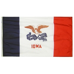 3' X 5' Polyester Iowa State Flag