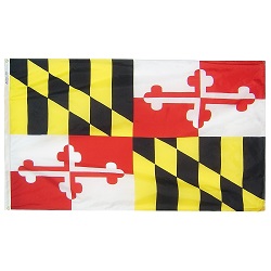 12" X 18" Nylon Maryland State Flag