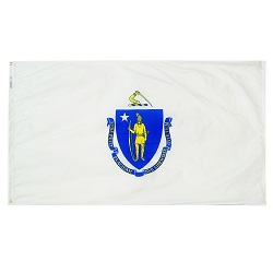2' X 3' Nylon Massachusetts State Flag