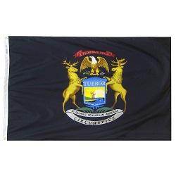 2' X 3' Nylon Michigan State Flag