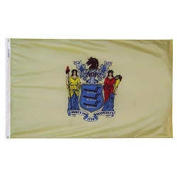 2' X 3' Nylon New Jersey State Flag