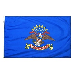 12" X 18" Nylon North Dakota State Flag