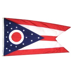 3' X 5' Polyester Ohio State Flag