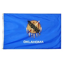 6' X 10' Nylon Oklahoma State Flag