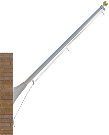 10' Continental Outrigger Mount Flagpoles
