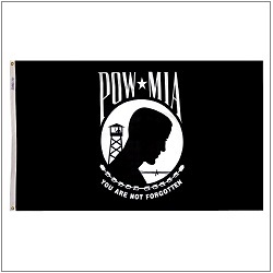 Outdoor Polyester POW MIA Flags