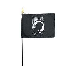 4"x6" POW MIA Stick Flags