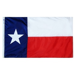 3' X 5' Nylon Texas State Flag