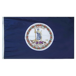 5' X 8' Polyester Virginia State Flag