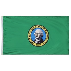 3' X 5' Nylon Washington State Flag