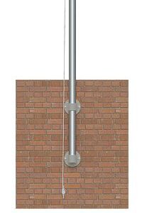 12' Vertical Mount Economy Flagpole